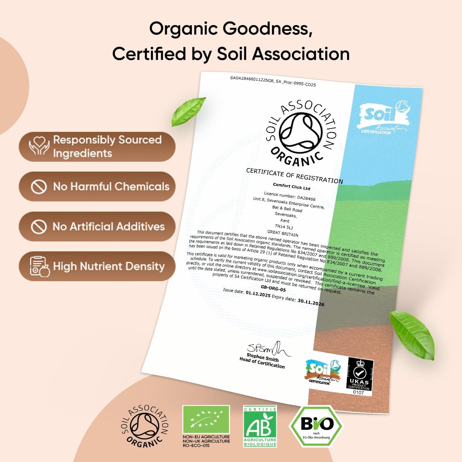Organic Cinnamon Capsules 1000Mg - 180 Capsules - 3 Months Supply - Soil Association Certified Cinnamon Supplement - Source of Polyphenols - Non-Gmo, Vegan-Friendly, Gmp-Approved & Gluten-Free